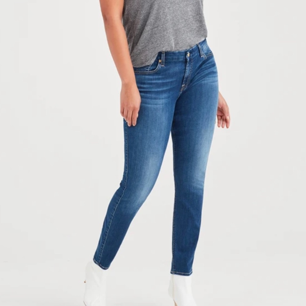 7 For All Mankind Ankle Skinny Jean, Women’s Size 28